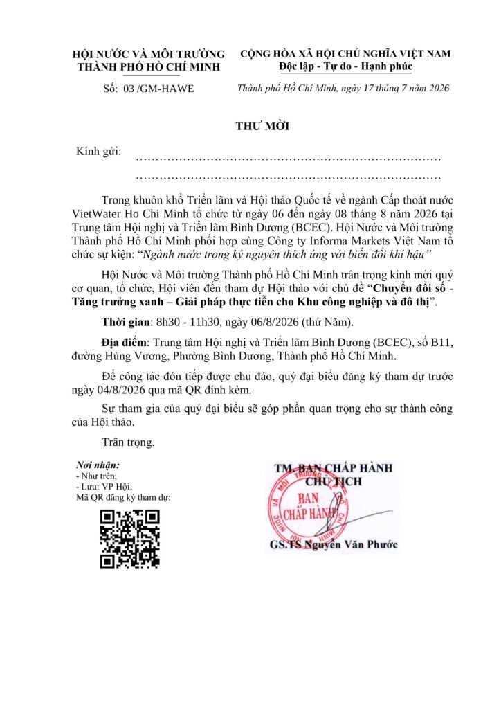 Chương trình sự kiện "Vietwater Connect 2026" gm tham du 06.8 trang 001