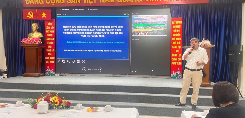 PGS.TS. Mai Tuấn Anh chia sẻ nghiên cứu về công nghệ số và cảm biến thông minh trong quản lý tài nguyên